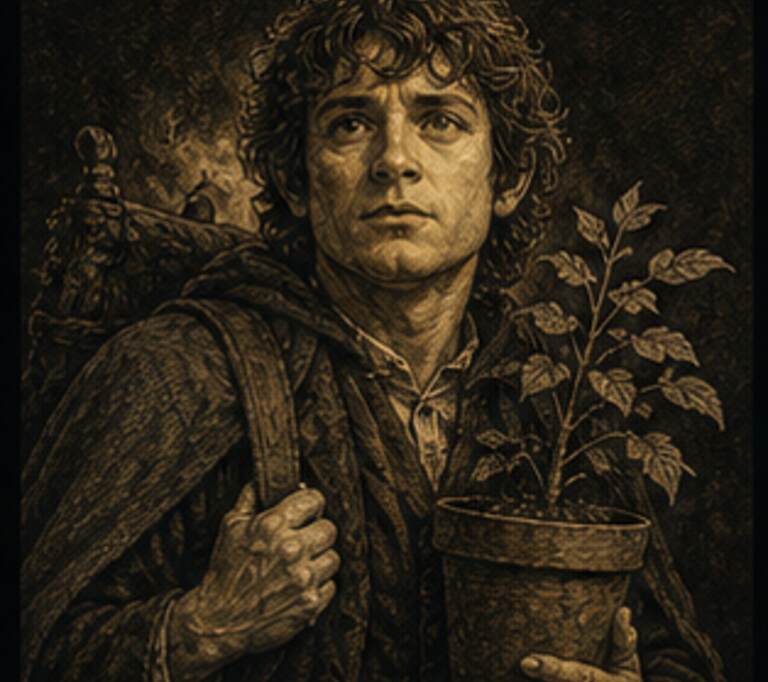 Retrato Acólito de Samwise Gamgee