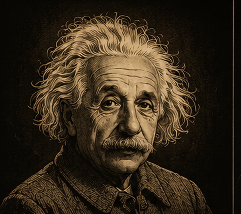 Retrato Arcano de Albert Einstein