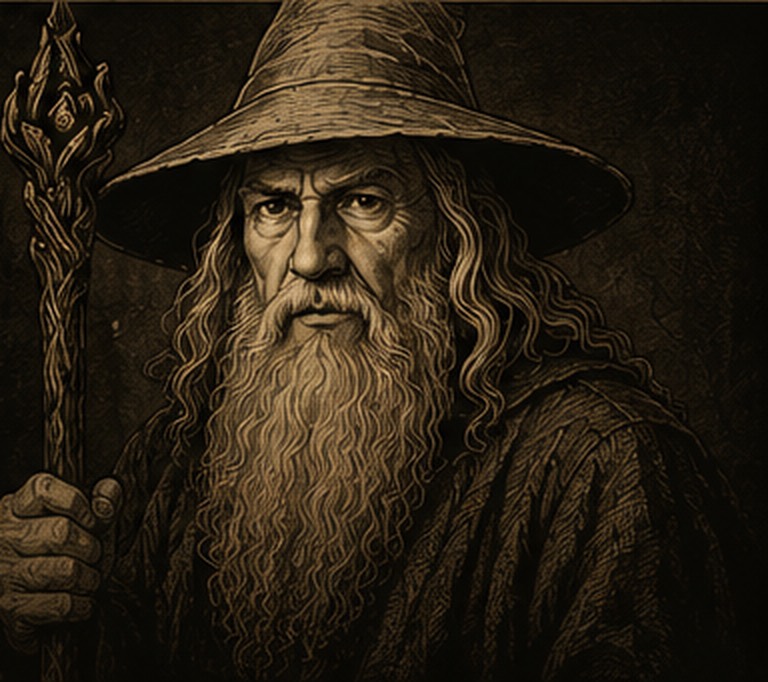 Retrato Arcano de Gandalf