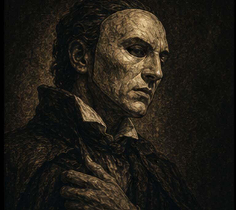 Retrato Bardo de Fantasma da Ópera