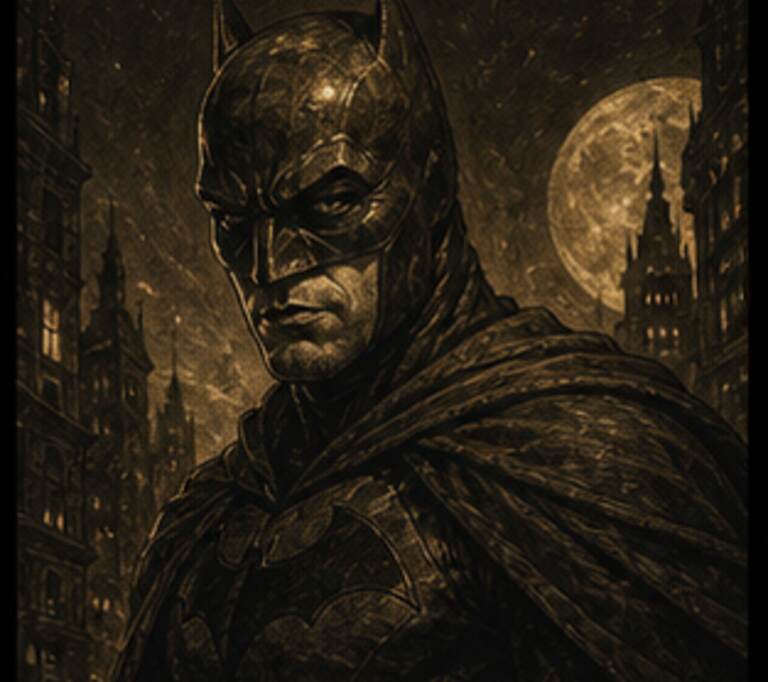 Retrato Gladiador de Batman