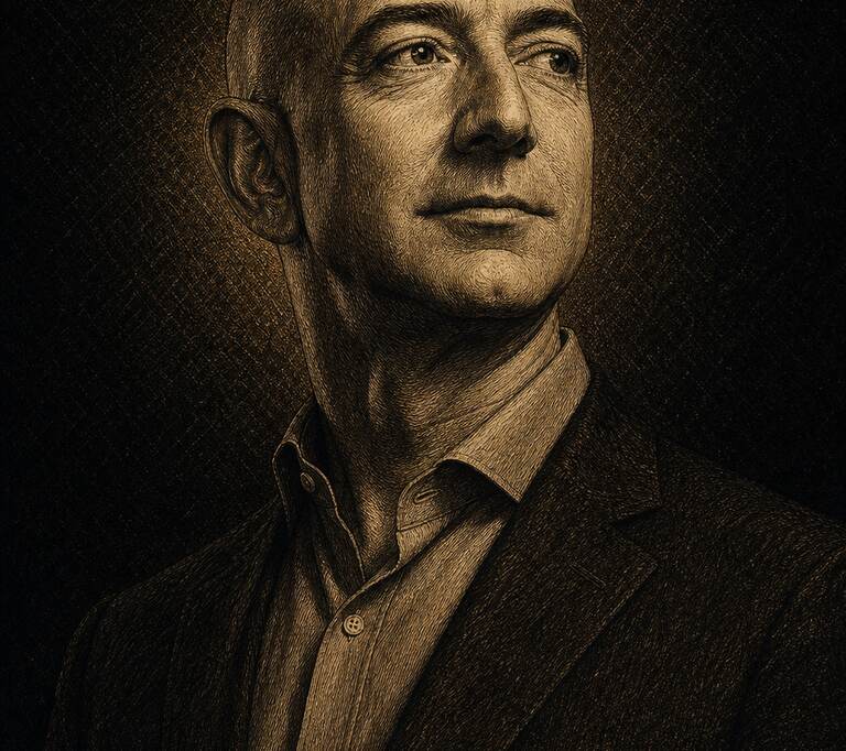 Retrato Gladiador de Jeff Bezos