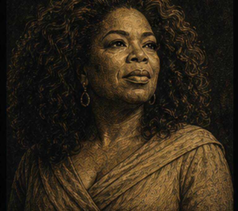 Retrato Gladiador de Oprah Winfrey