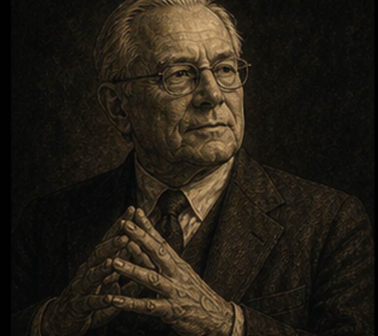 Retrato Monge de Warren Buffett
