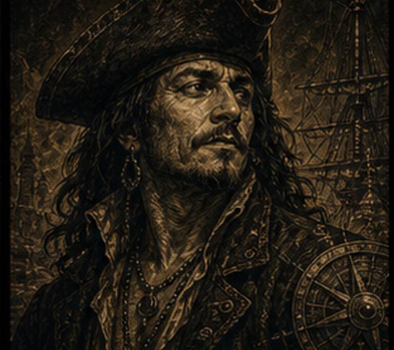 Retrato Nômade de Jack Sparrow