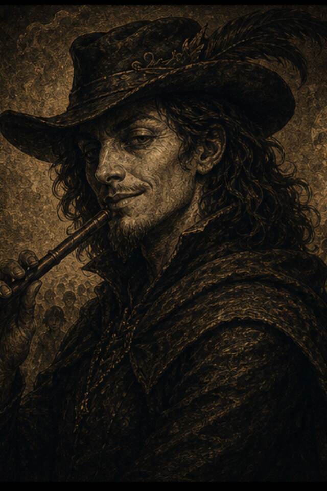 Retrato de Flautista de Hamelin