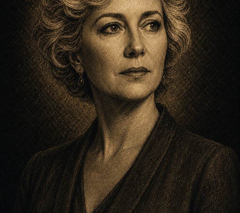 Retrato Paladino de Anita Roddick