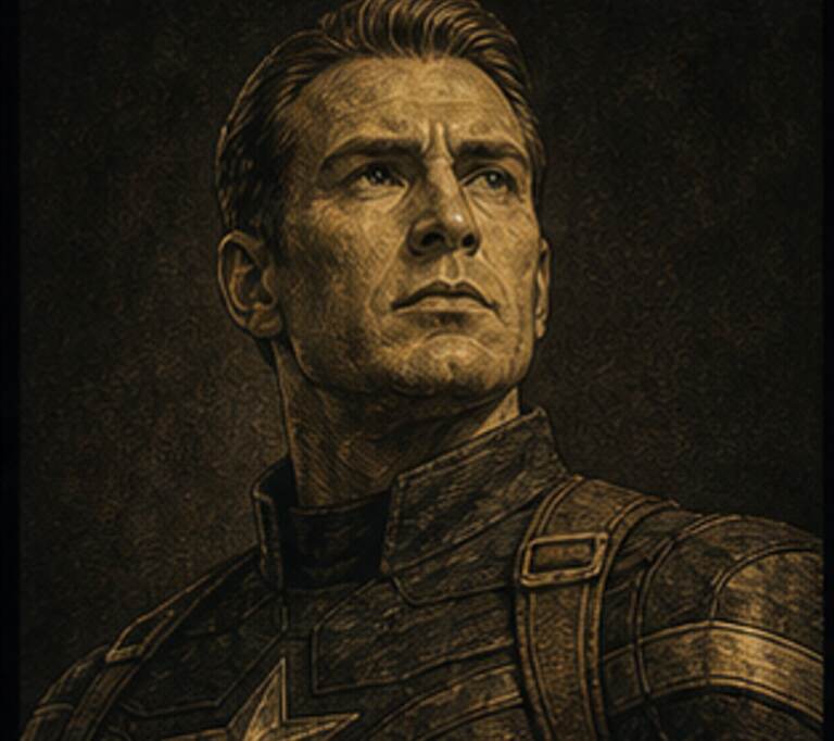 Retrato Paladino de Capitão América