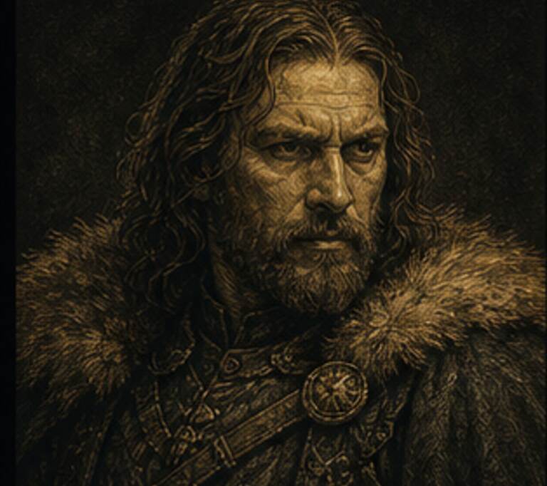 Retrato Paladino de Ned Stark
