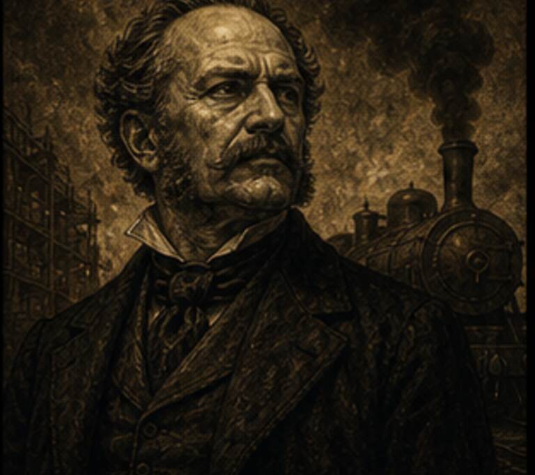Retrato Titã de Cornelius Vanderbilt