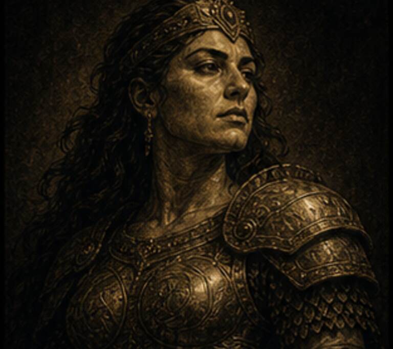 Retrato Titã de Mulher-Maravilha