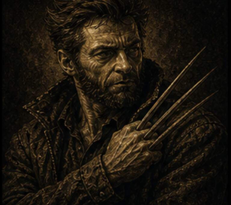Retrato Titã de Wolverine